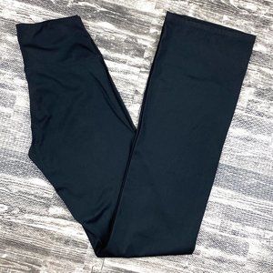 Bubble Lime Black High Rise Wide Leg Yoga Pants